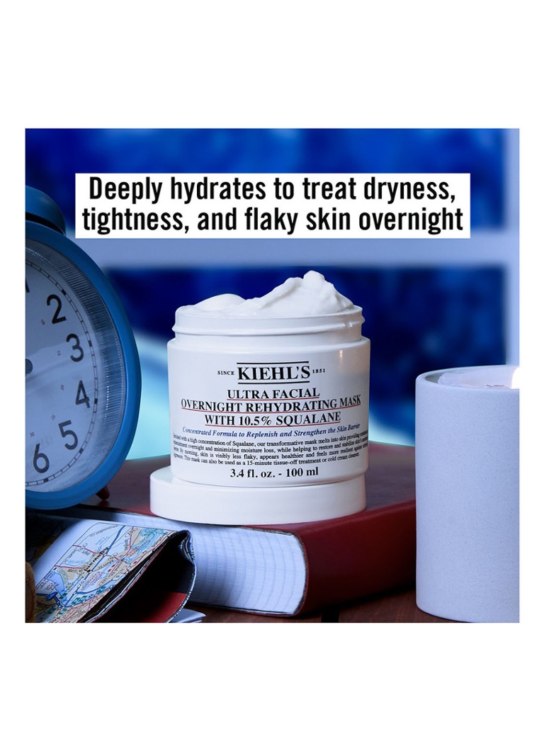 Kiehl's Ultra Facial Overnight Hydrating Mask 10,5% skvalaanilla - yönaamio