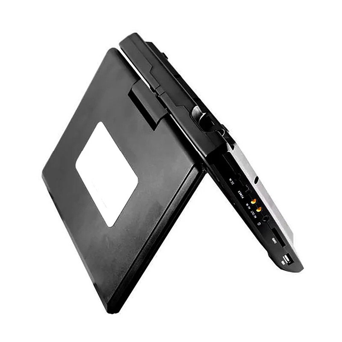 Yoyaxi 9,8 Zoll tragbarer DVD-Player, hochauflösende TV-Funktion für Reisen Portabler DVD-Player (Integrierter Kartenleser, mobiler DVD-Player mit drehbarem Bildschirm)