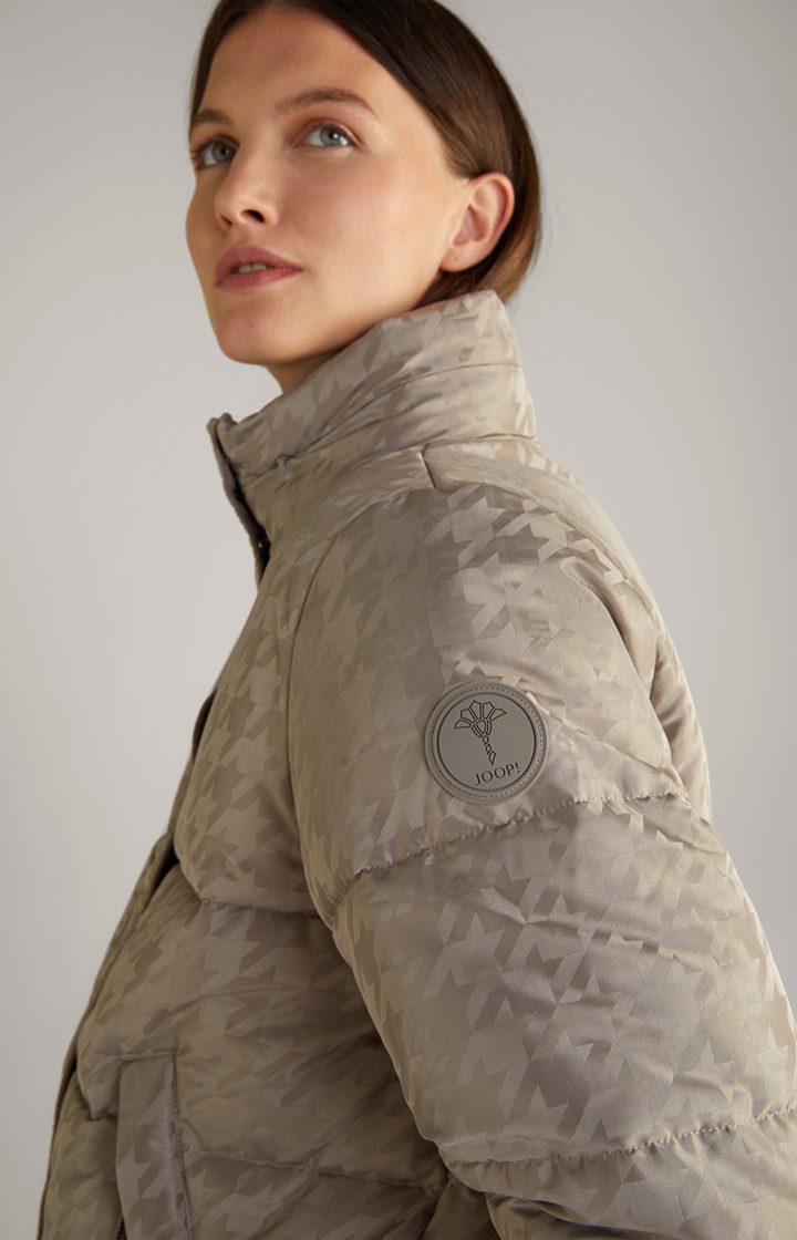 Steppjacke in Greige