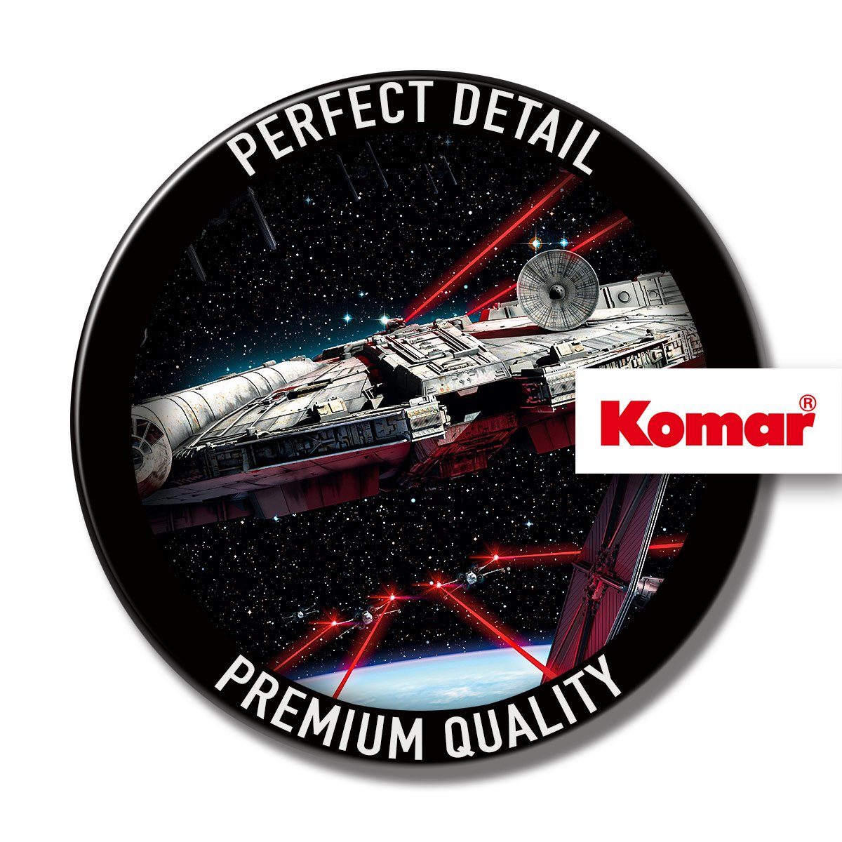 Komar Fototapete Star Wars Millennium Falcon, (1 St), 368x254 cm (Breite x Höhe)