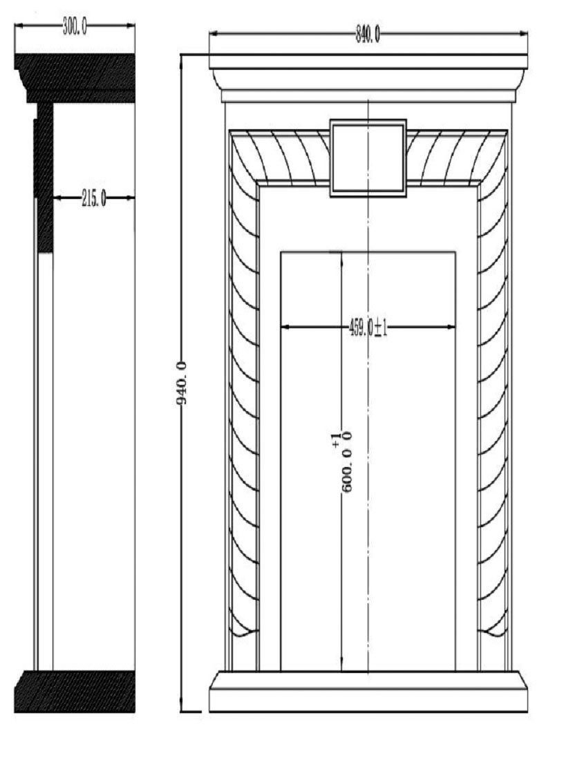 Heathus Elektrokamin Norderstedt, bis 1500 W Heizleistung, regelbares Flammenbild, Fernbedienung, Timer