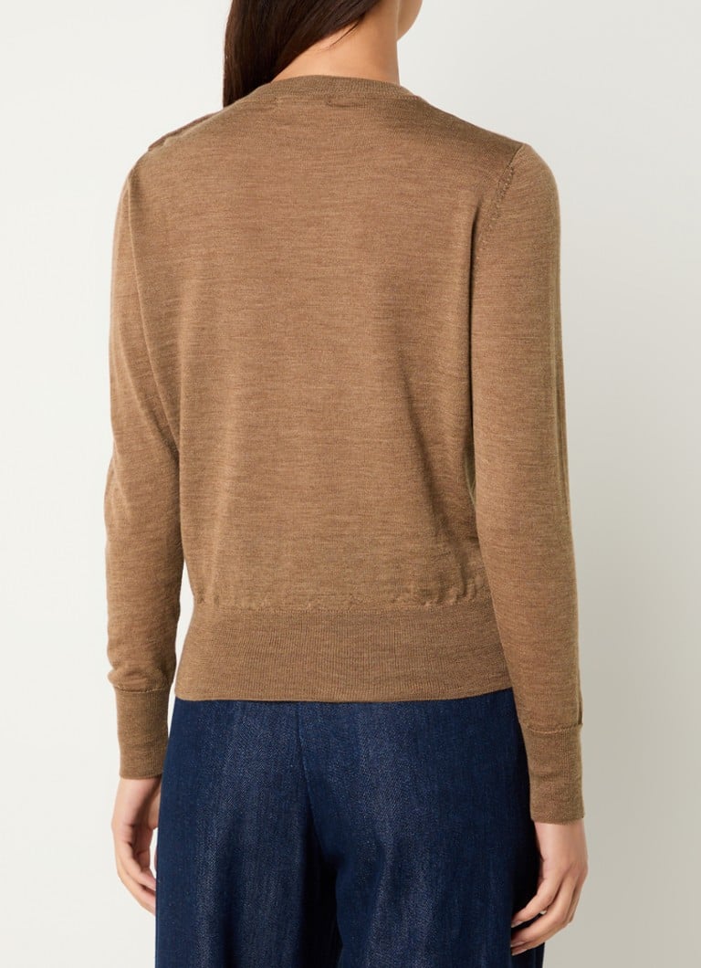 Maglione Sessùn Amor in lana pregiata con bottoni decorativi.