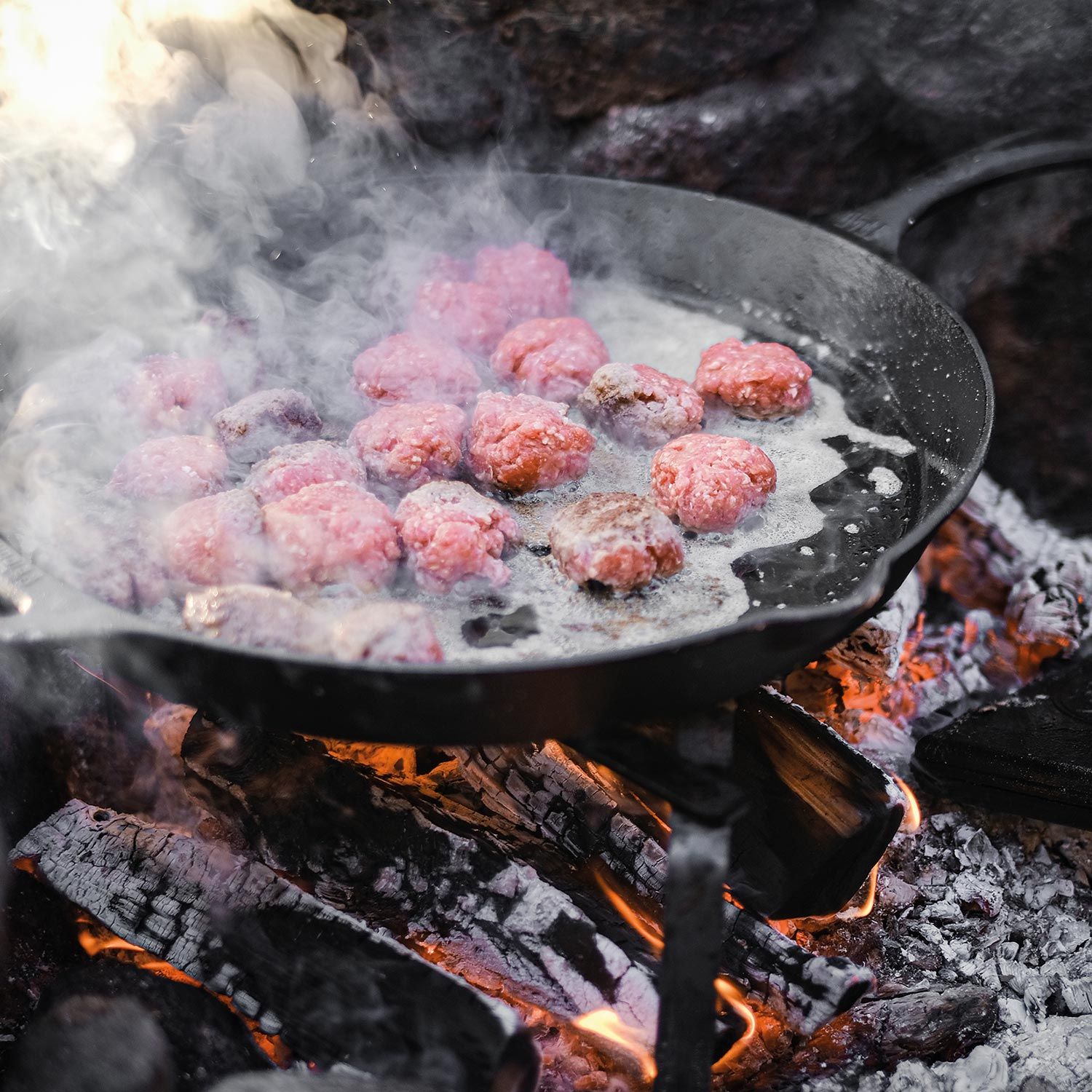 Feuerpfanne mit Stiel
