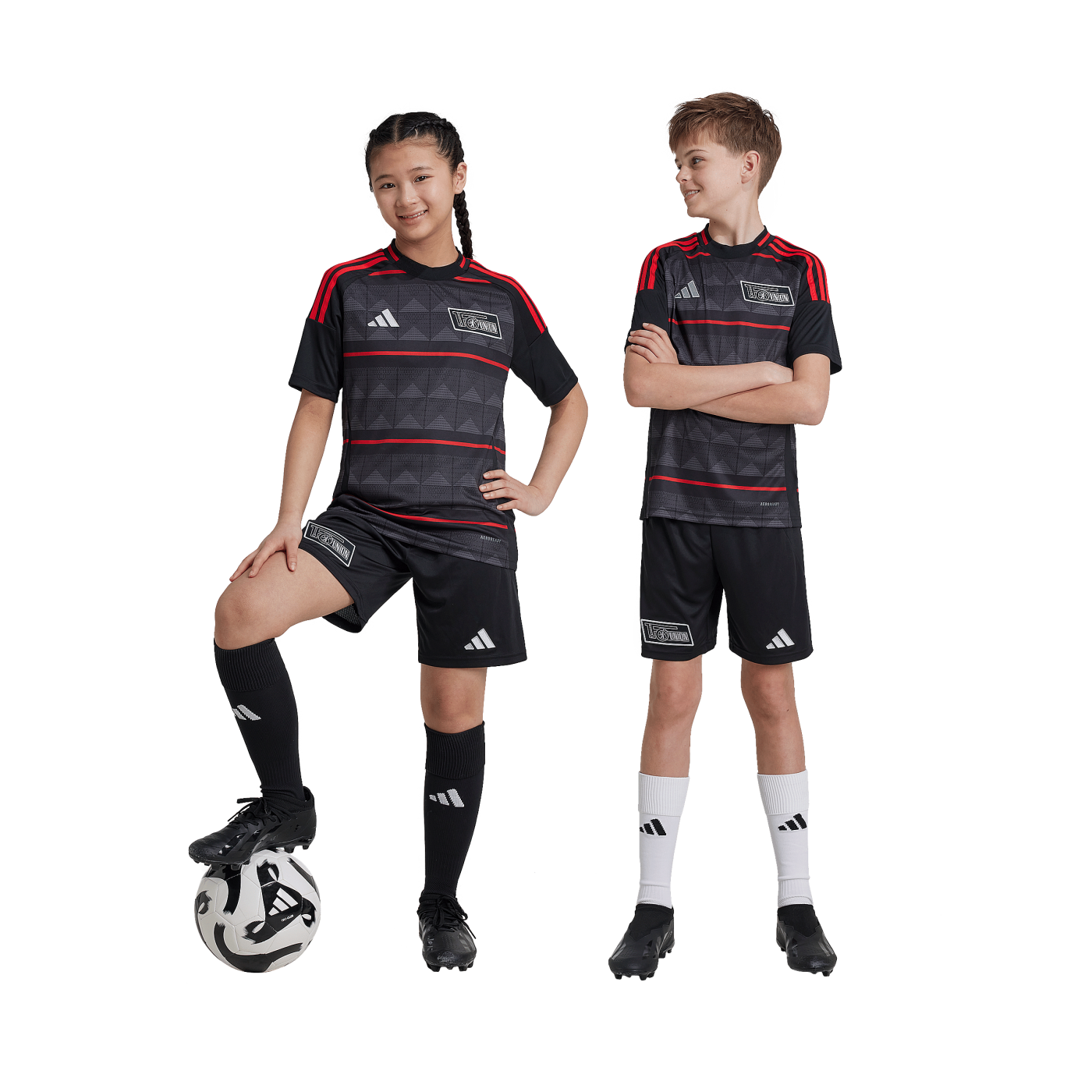 adidas 1. FC Union Berlin Short Away 2024/2025 Kids Schwarz