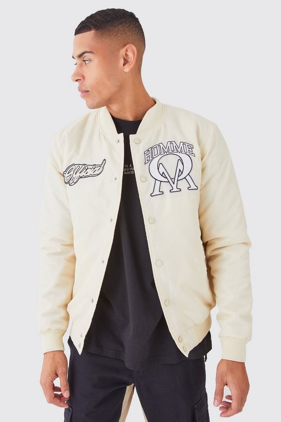 Nylon-Jacke mit Aufnähern