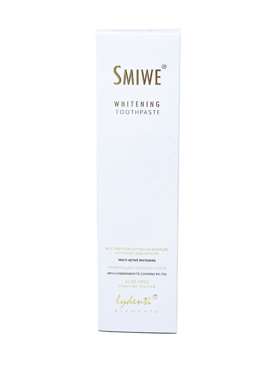 LyDenti Zahnpasta Elements SMIWE Whitening Zahnpasta, Enthält Natriumfluorid 1000 ppm.