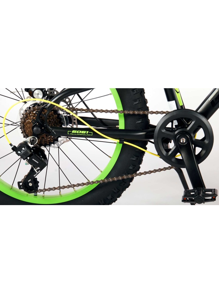 Volare Kinderfahrrad Gradient 20 Zoll Jungen 6G Scheibenbremse Schwarz Grün 6 Jahre günstig kaufen onesize