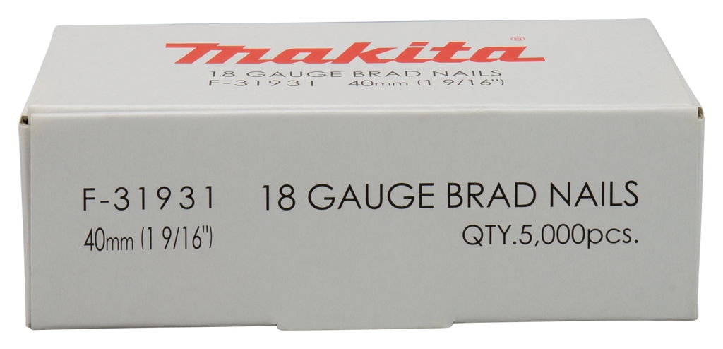 Makita Accessories F-31931 Brad 40mm galvanoitu Makita DBN500/AF505N/AF550H