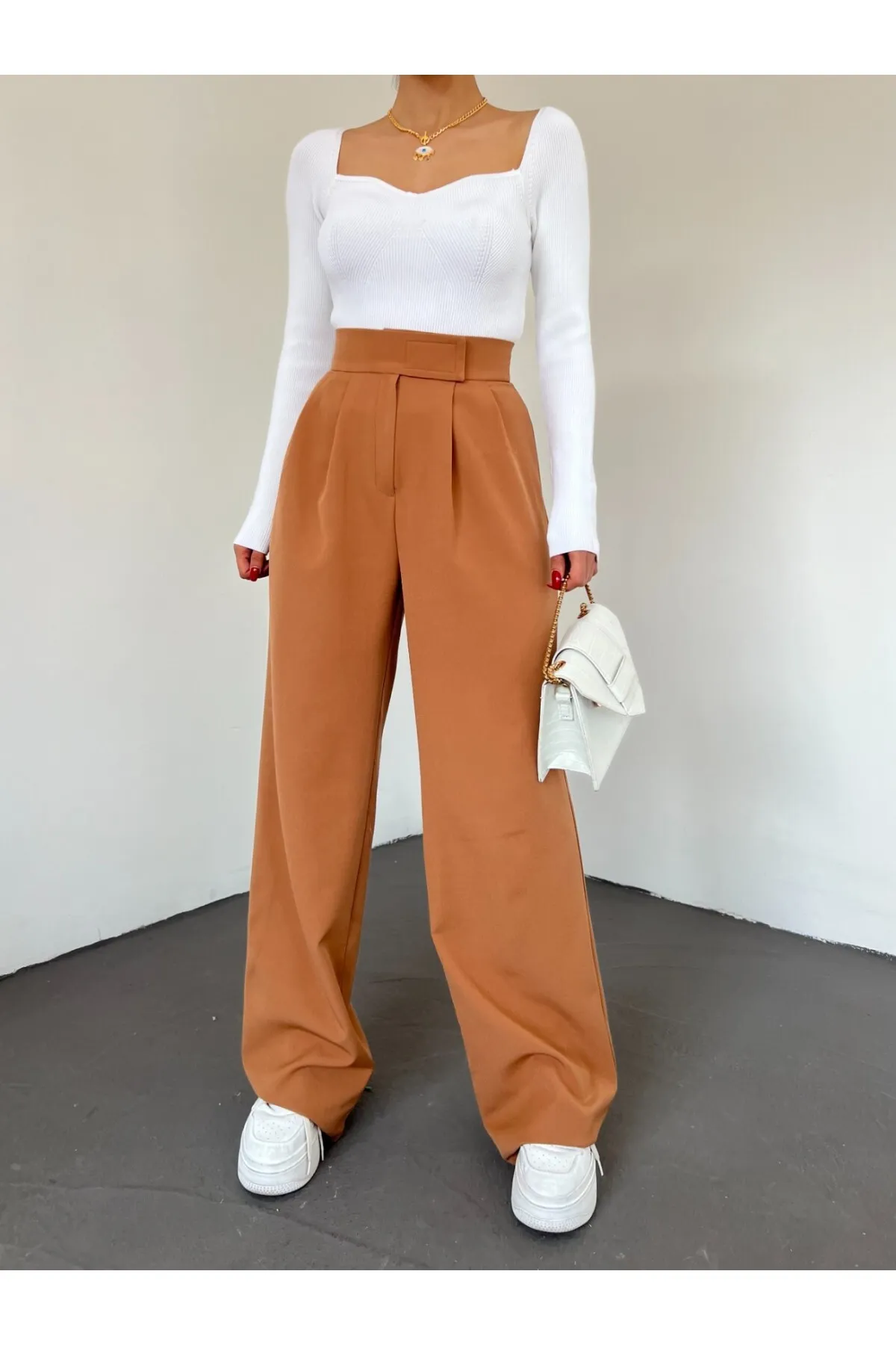 Modamorfo  Hose mit weitem Bein und Klettverschluss