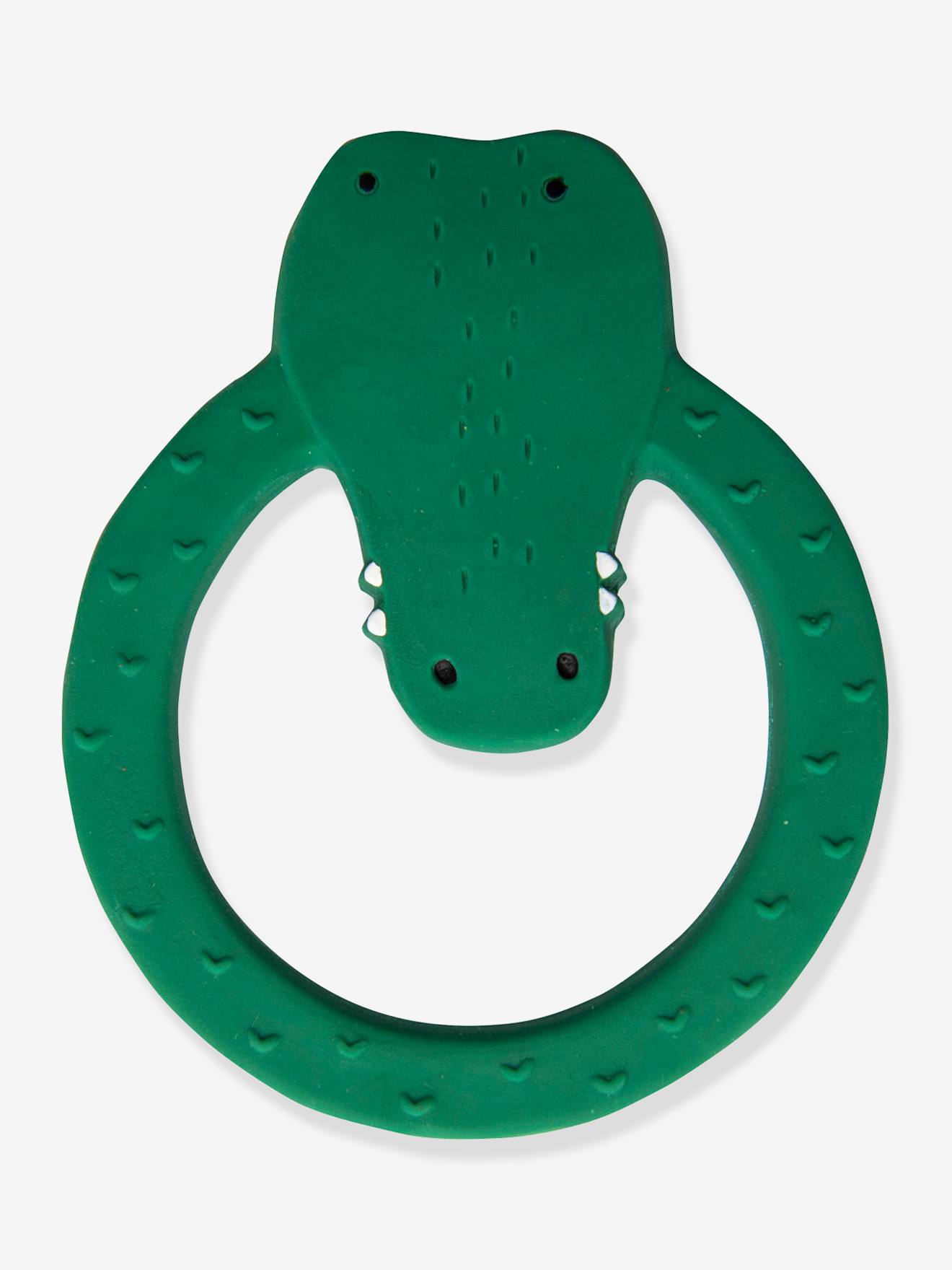 Natural rubber round teether