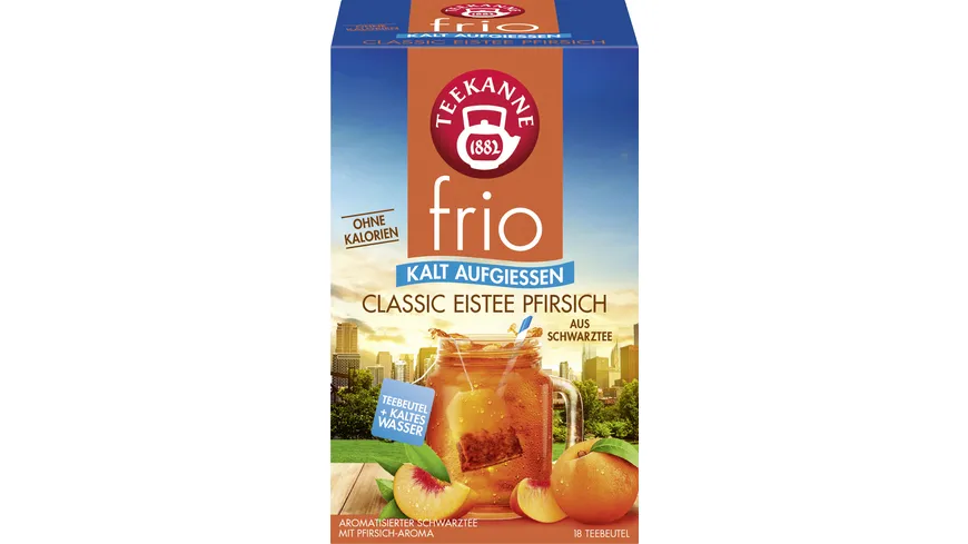 Teekanne Schwarztee frio Eistee Pfirsich 45 g