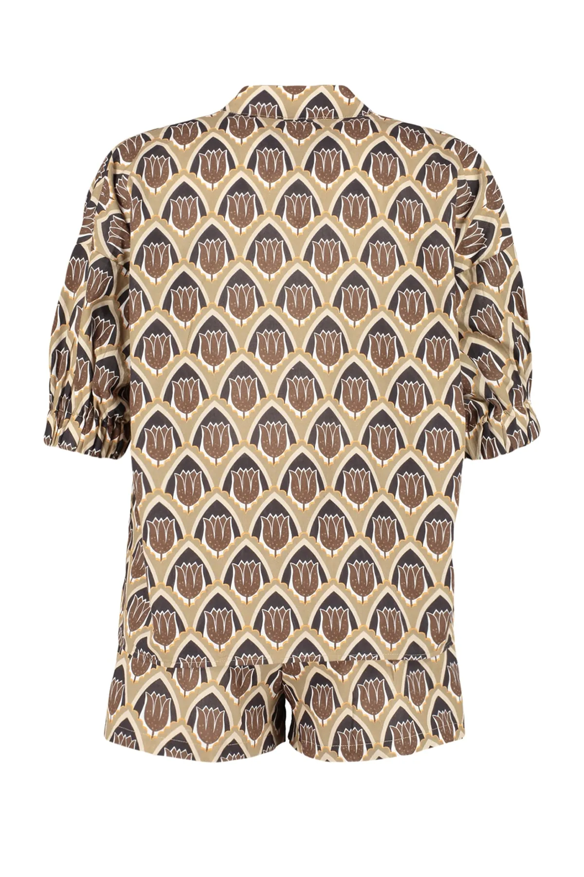 Trendyol Collection  Set aus Hemd und Shorts aus gewebter 100 % Baumwolle mit Blumenmuster TBESS23AU00014
