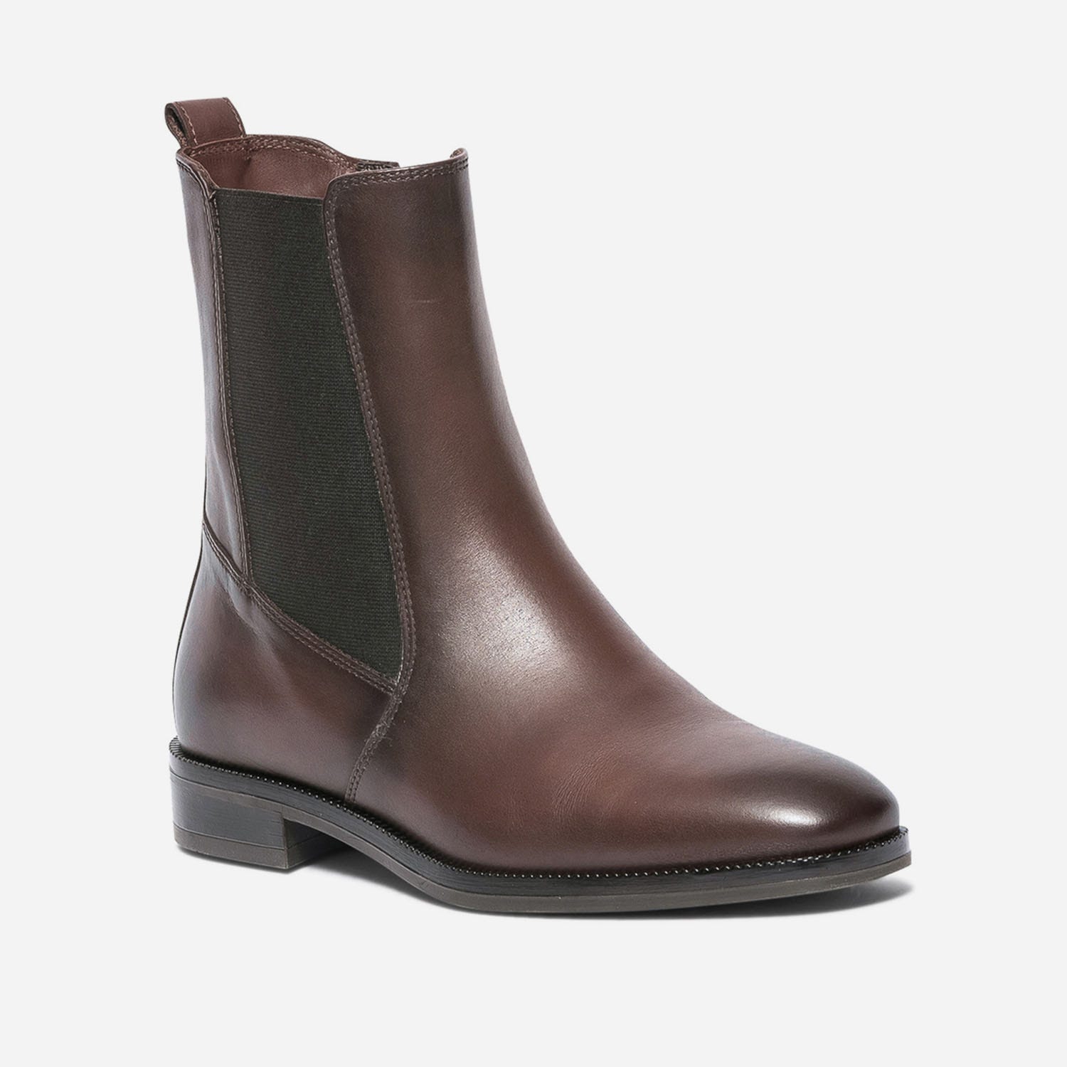 Chelsea boots cognac en cuir
