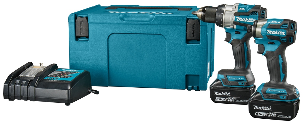 Makita DLX2528TJ Kombiset – DHP489 Akkuschrauber + DTD173 Akkuschrauber 18 V 5,0 Ah Li-Ion in Mbox