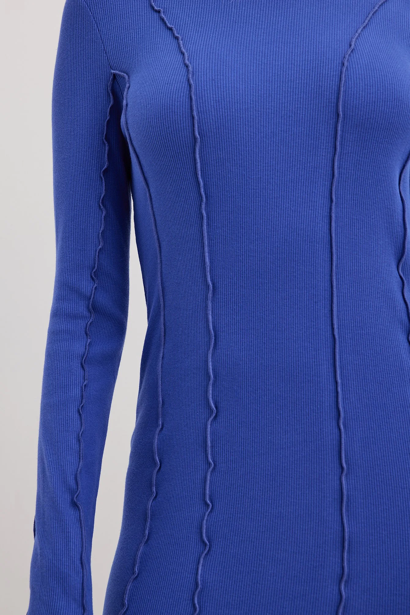 Midikleid mit Babylock-Detail