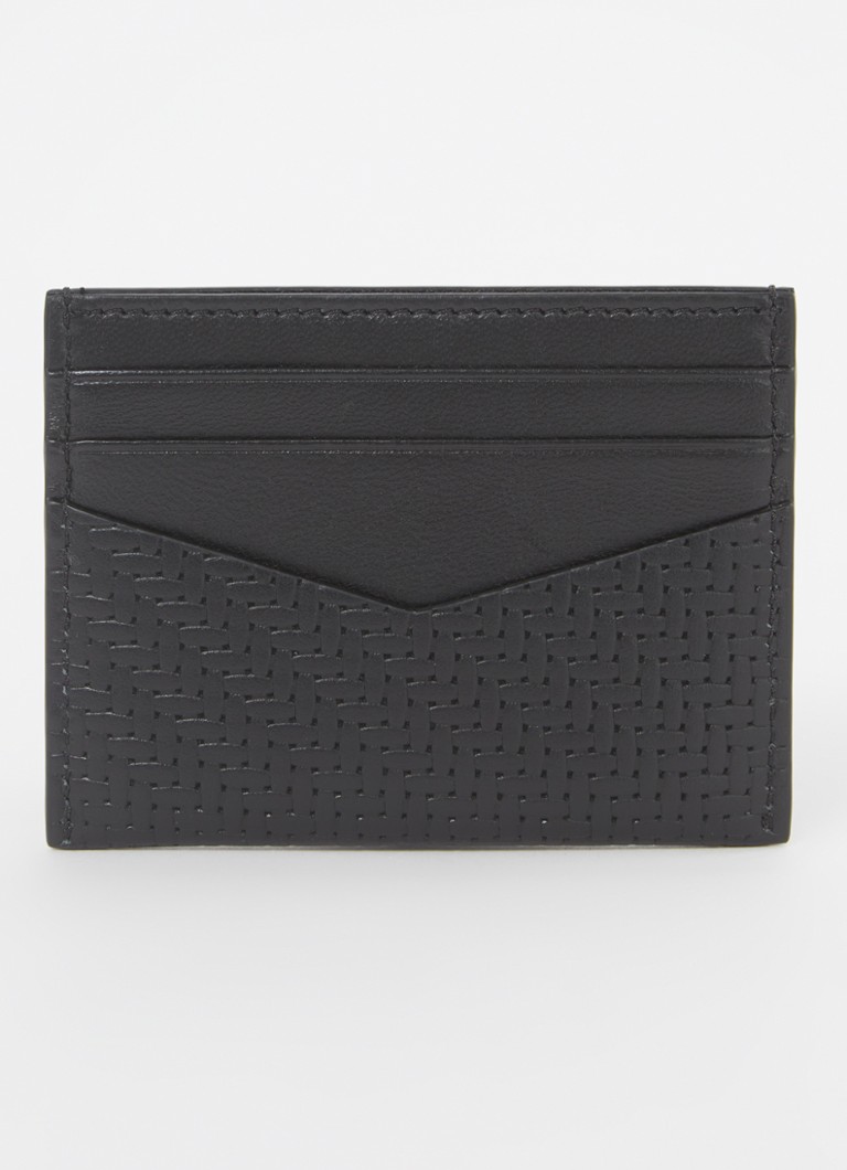 Portofel din piele cu logo Givenchy pentru carduri
