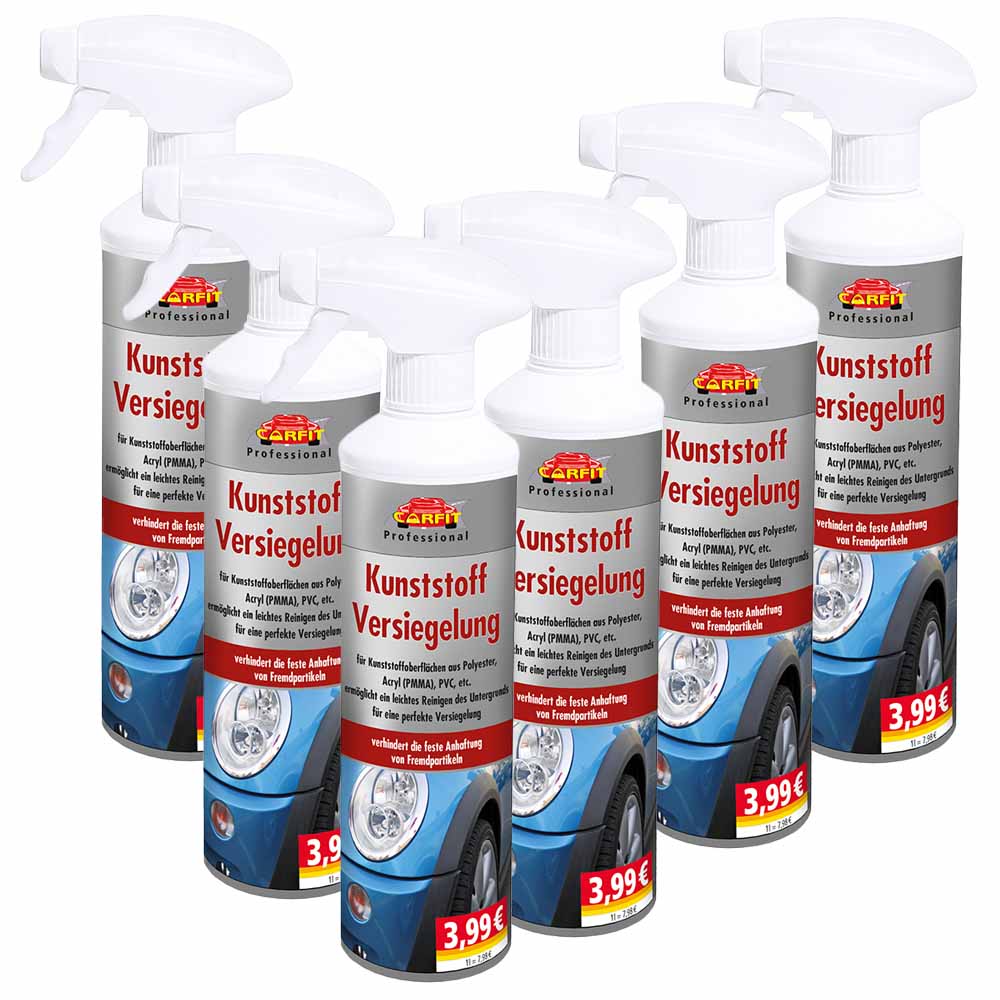 Carfit Kunststoff-Versiegelung 500 ml - 6er-Set