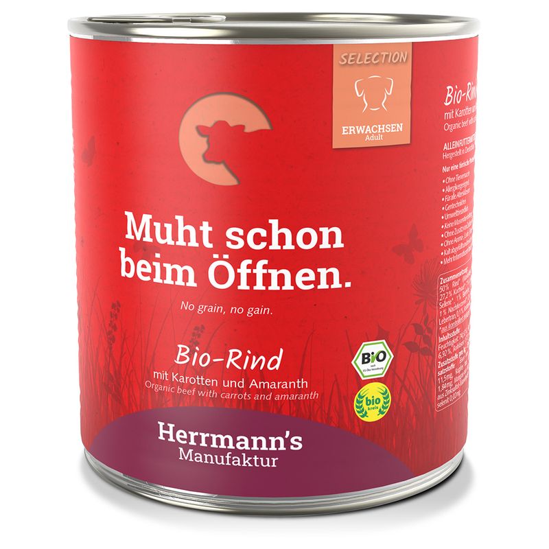 Sparpaket Herrmann´s Bio-Menü Sensitive 12 x 800 g