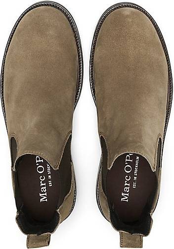 Marc O'Polo Chelsea-Boot aus edlem Velours-Rindleder