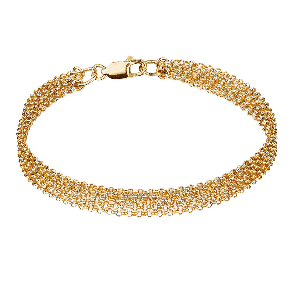 Elli Elli Bracelet Femmes Chaînes Look Moderne en Argent Sterling 925 Bracelet