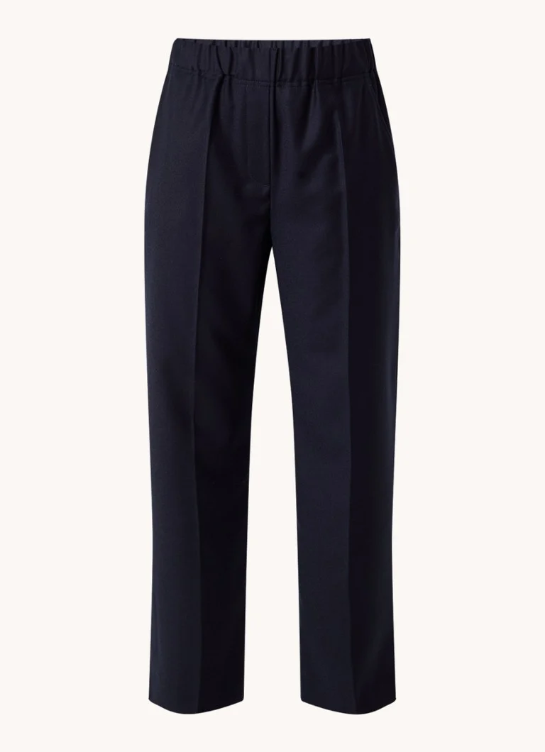 Pantaloni scurți MaxMara Hateley din lână virgină, cu talie înaltă, talie lată pe picioare și buzunare laterale.