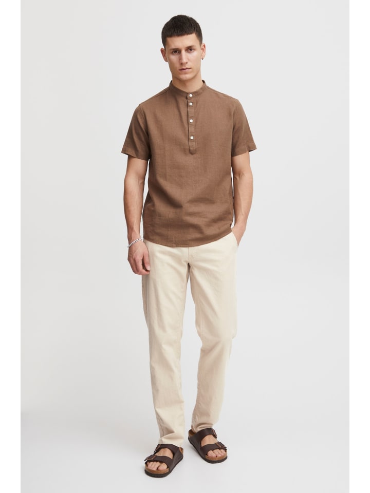 BLEND Leinenhose BHLanias 20711284ME lange Leinenhose mit Kordel im Bund in Natur günstig kaufen