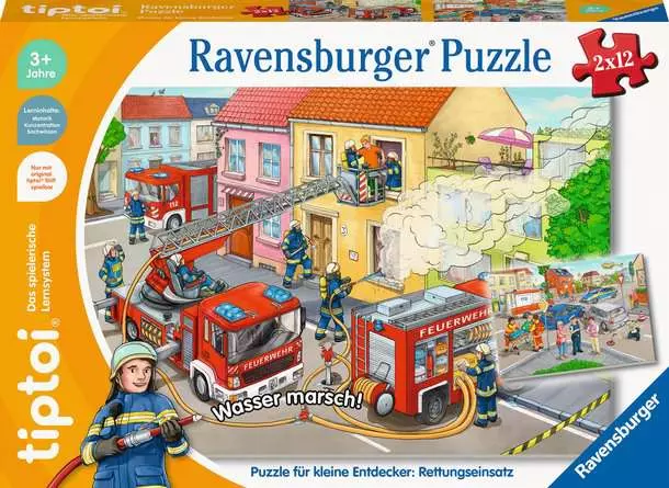 Kinderpuzzle ab 3 Jahren - tiptoi® Puzzle für kleine Entdecker: Rettungseinsatz - 12 Teile