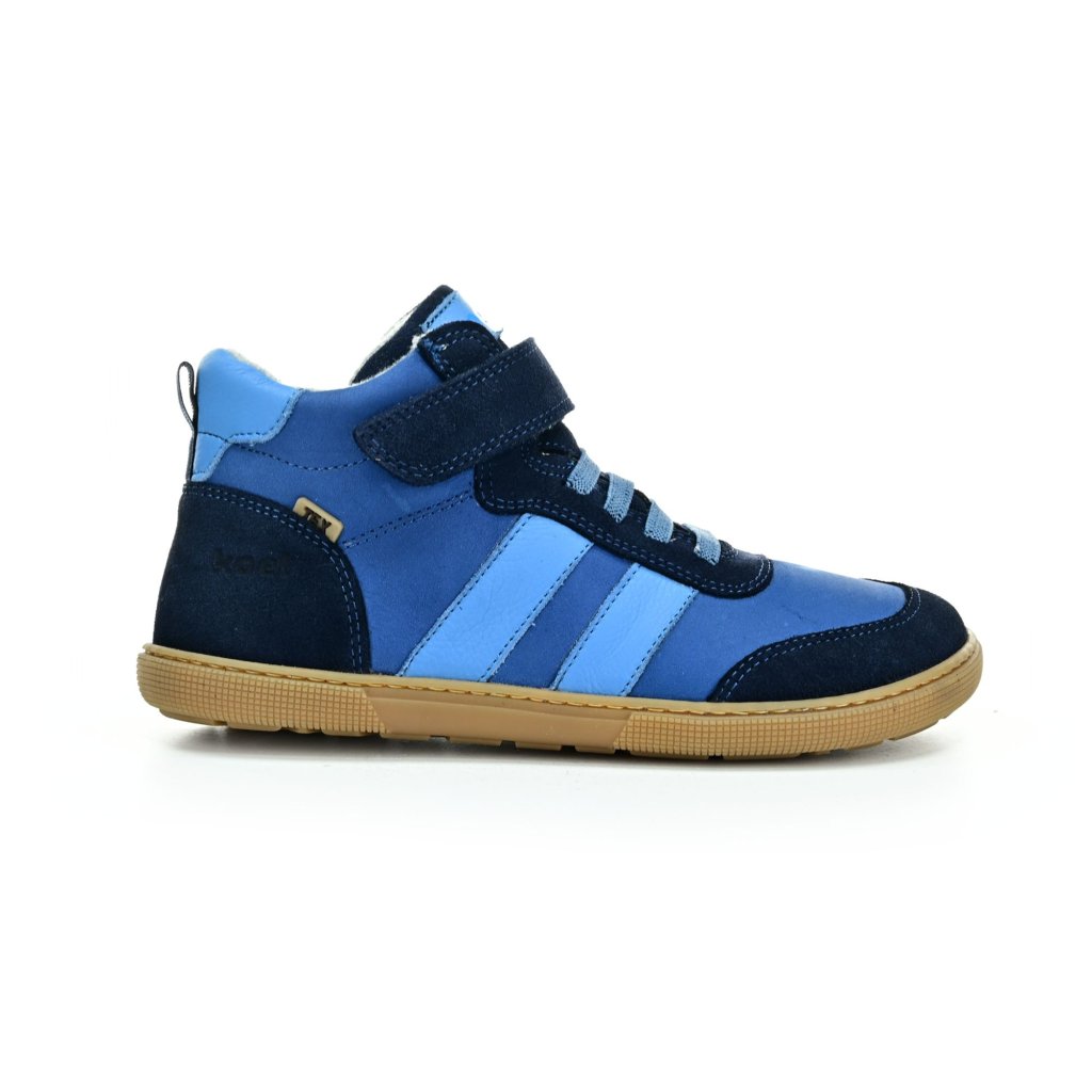 Koel4kids Devo Tex Print Merin Blue Winterbarfußschuhe