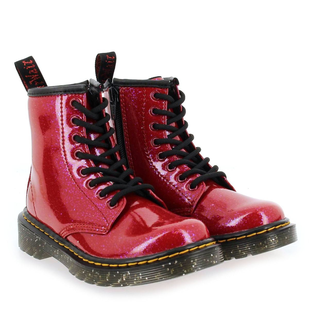Dr Martens  1460 COSMIC GLITTER - Rouge Brillant