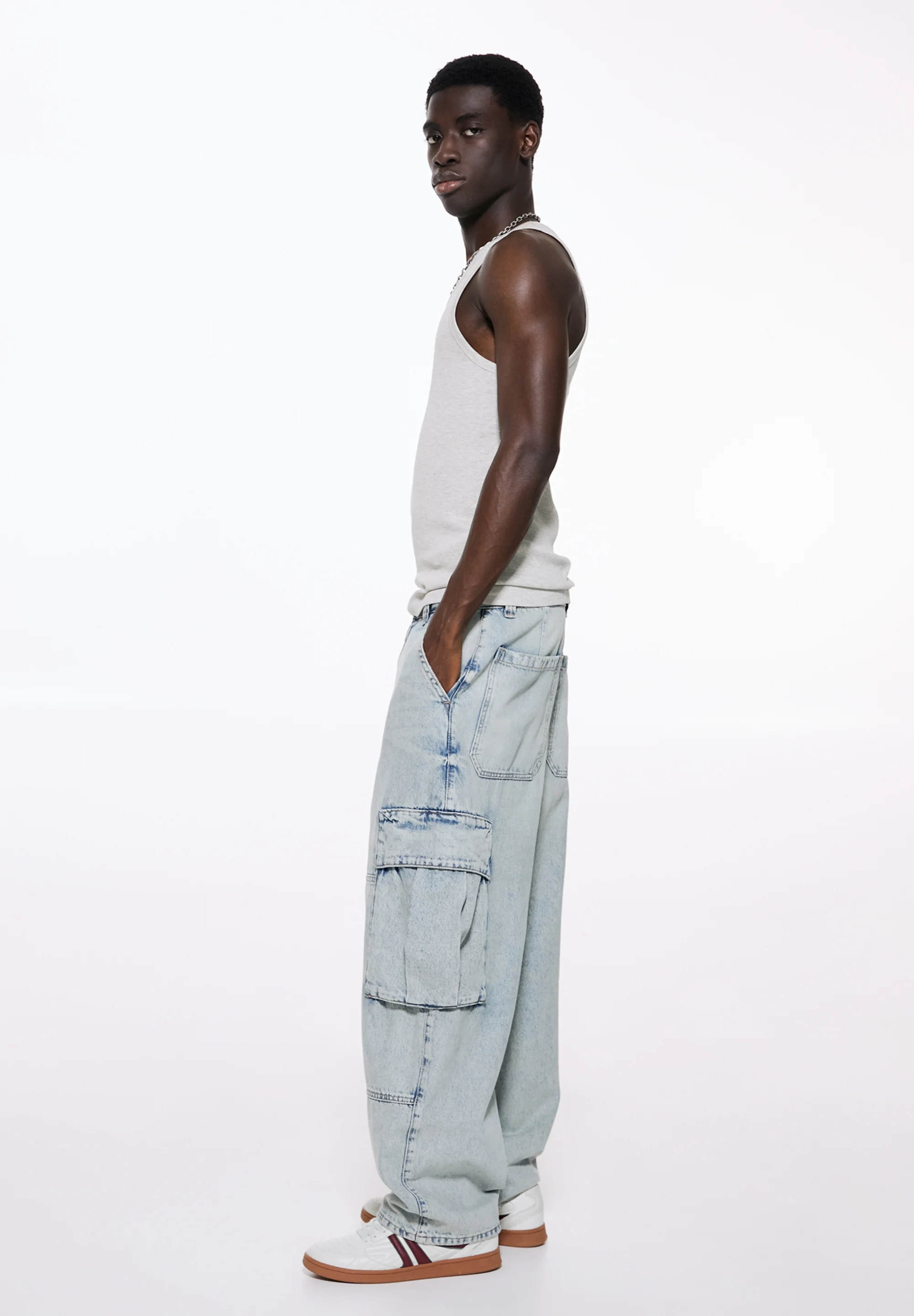 PULL&BEAR BAGGY - Vaqueros pitillo