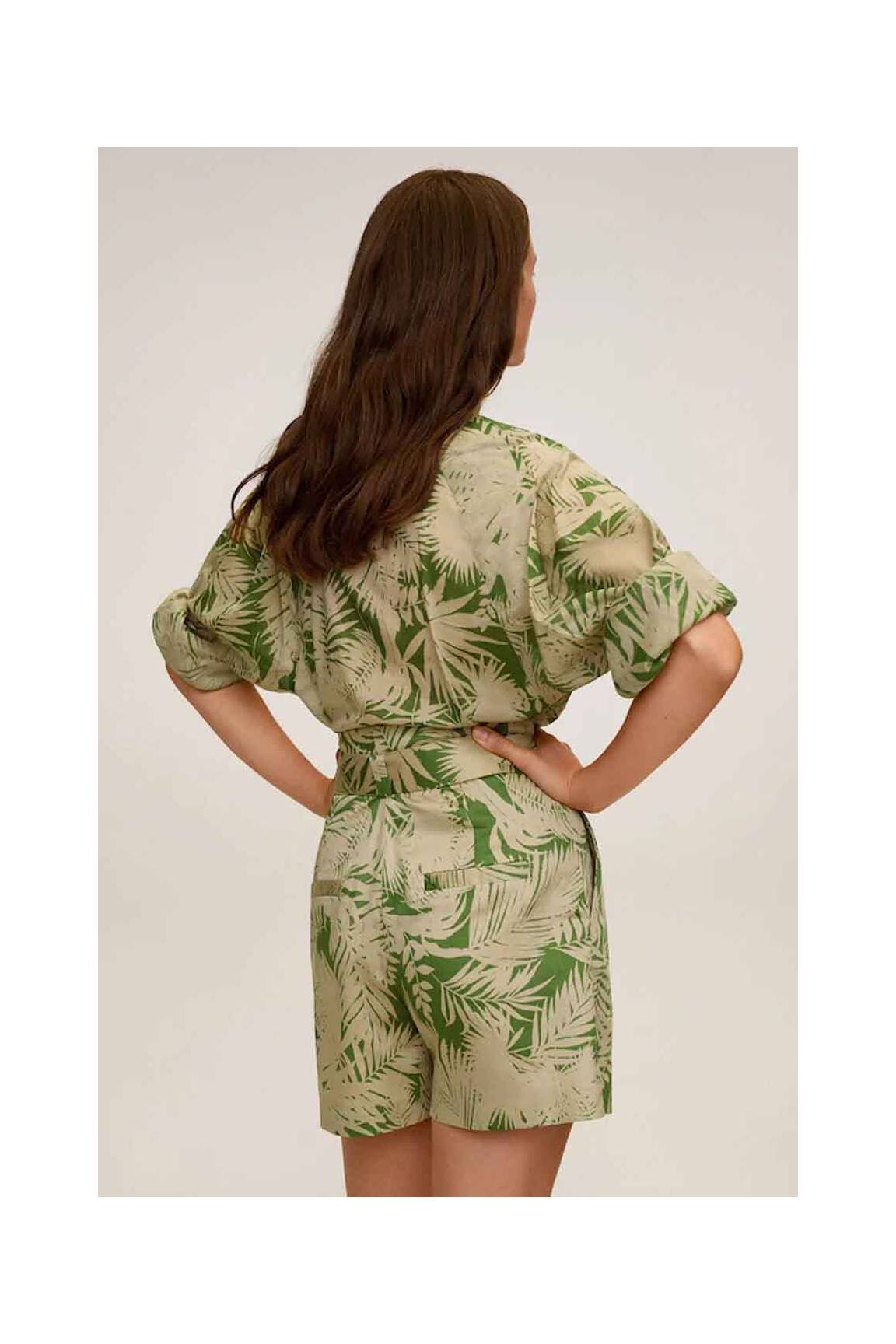 Mango Shorts 1 Femme couleur vert