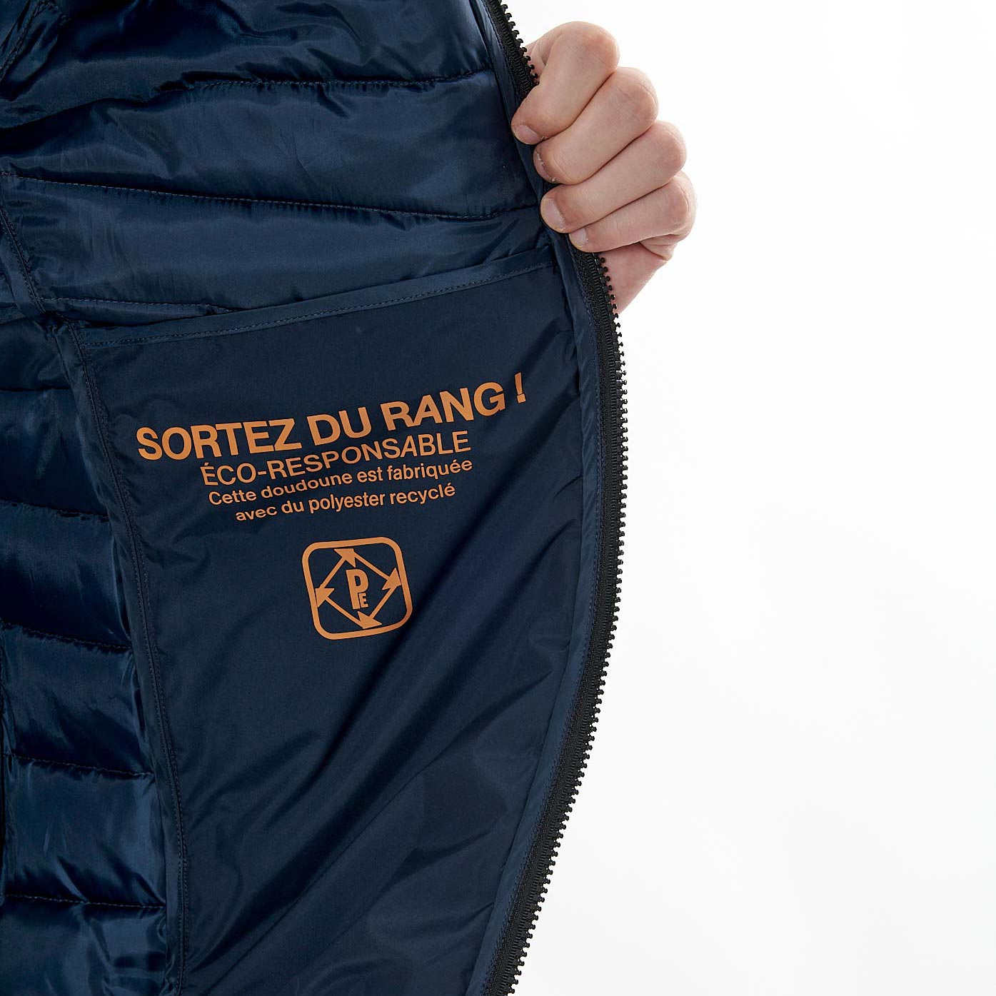 SANO   Doudoune bleue marine homme