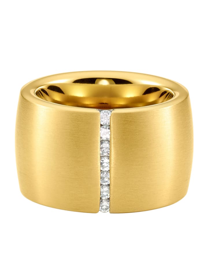 Steel_Art Ring Lines goldfarben in goldfarben günstig kaufen
