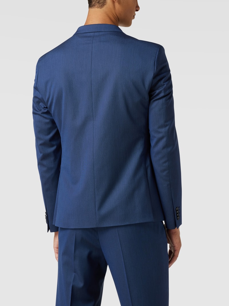 Slim Fit 2-Knopf-Sakko mit Stretch-Anteil in royalblau