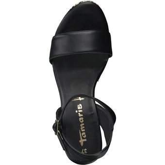 Tamaris Keilsandale in schwarz