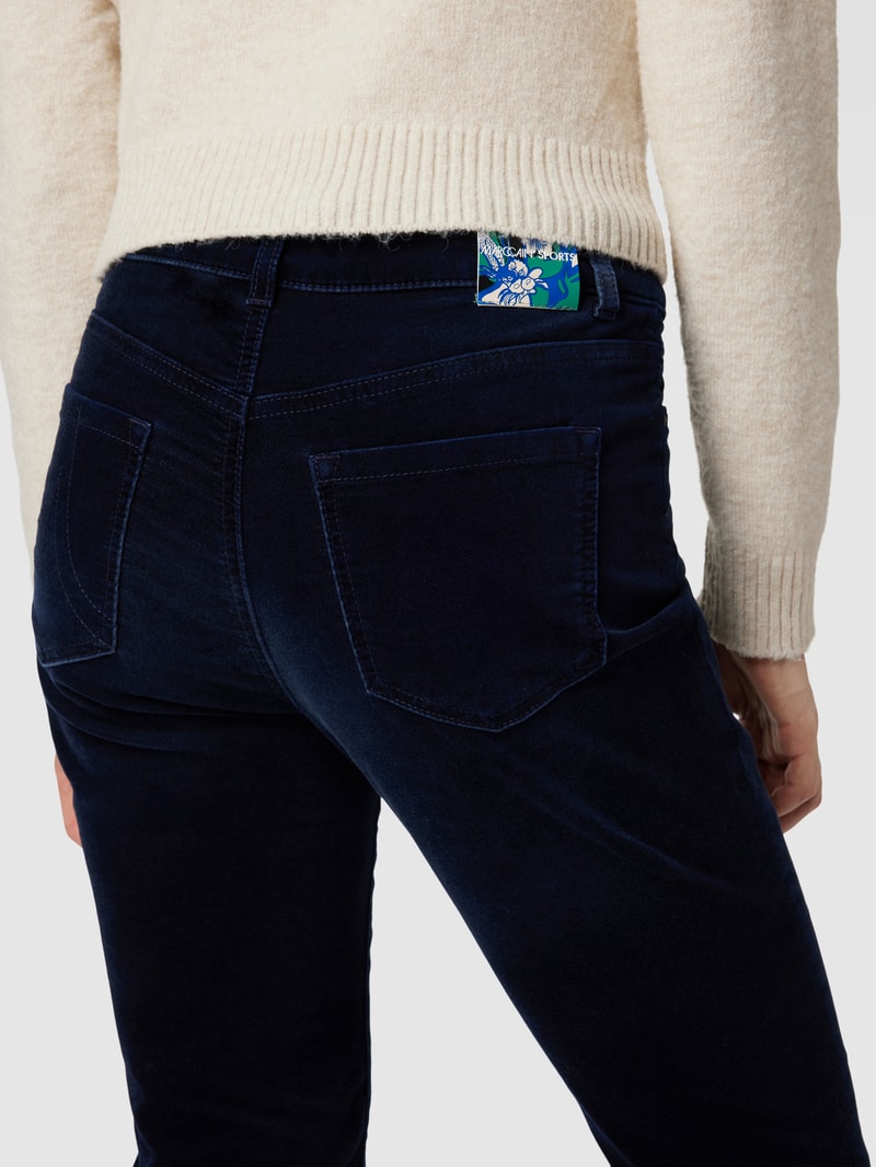 Hose mit Strukturmuster in marineblau