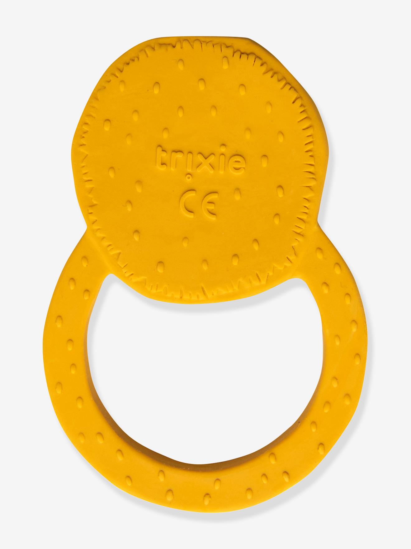 Natural rubber round teether