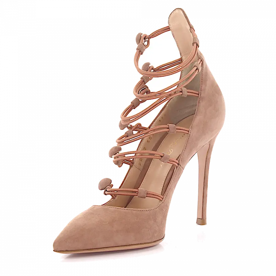 Gianvito Rossi - Pumps Marquis Veloursleder - beige