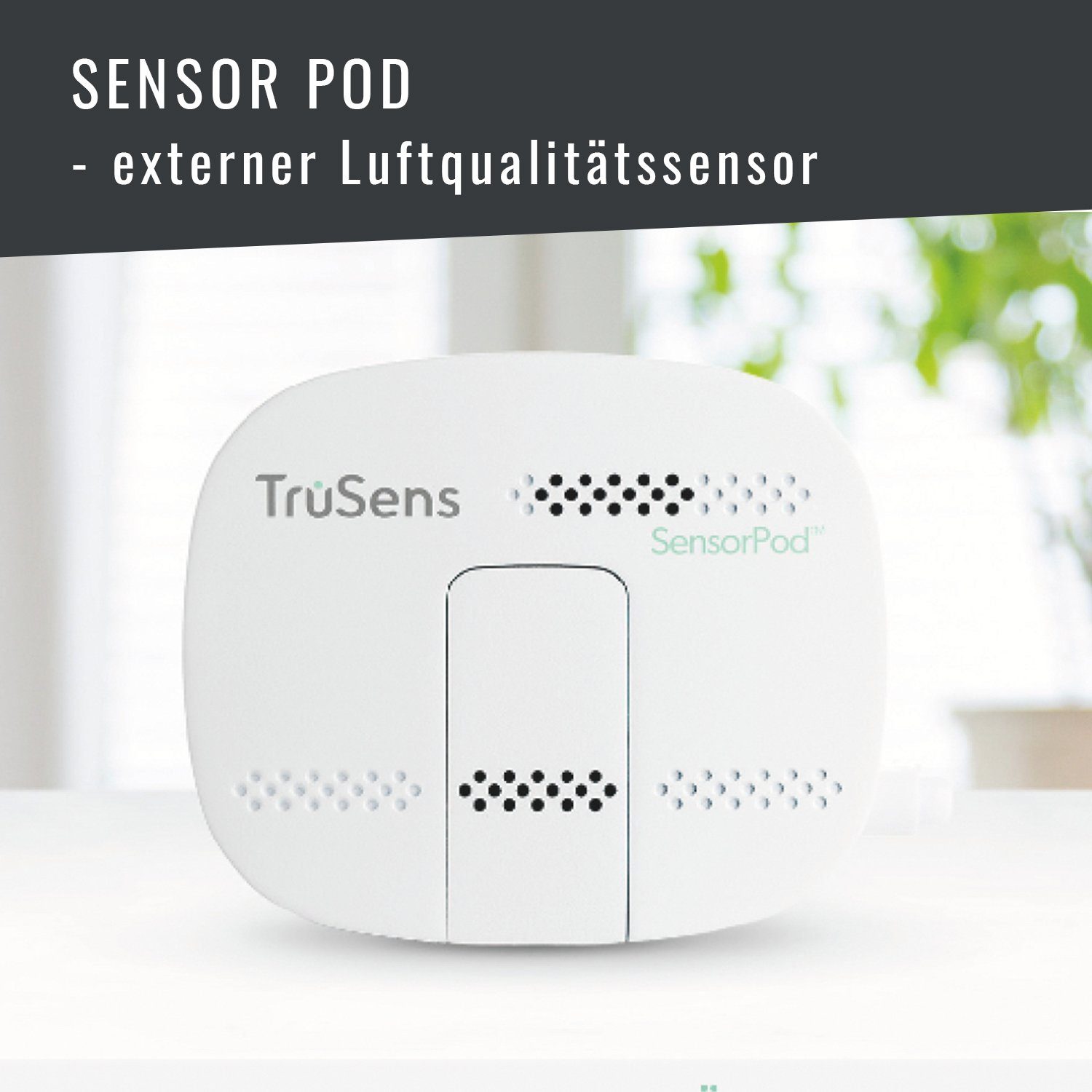 LEITZ Luftreiniger TruSens Z-2000, für 35 m² Räume, SensorPod Luftqualitätsmesser, 360 Grad-Partikelfilter