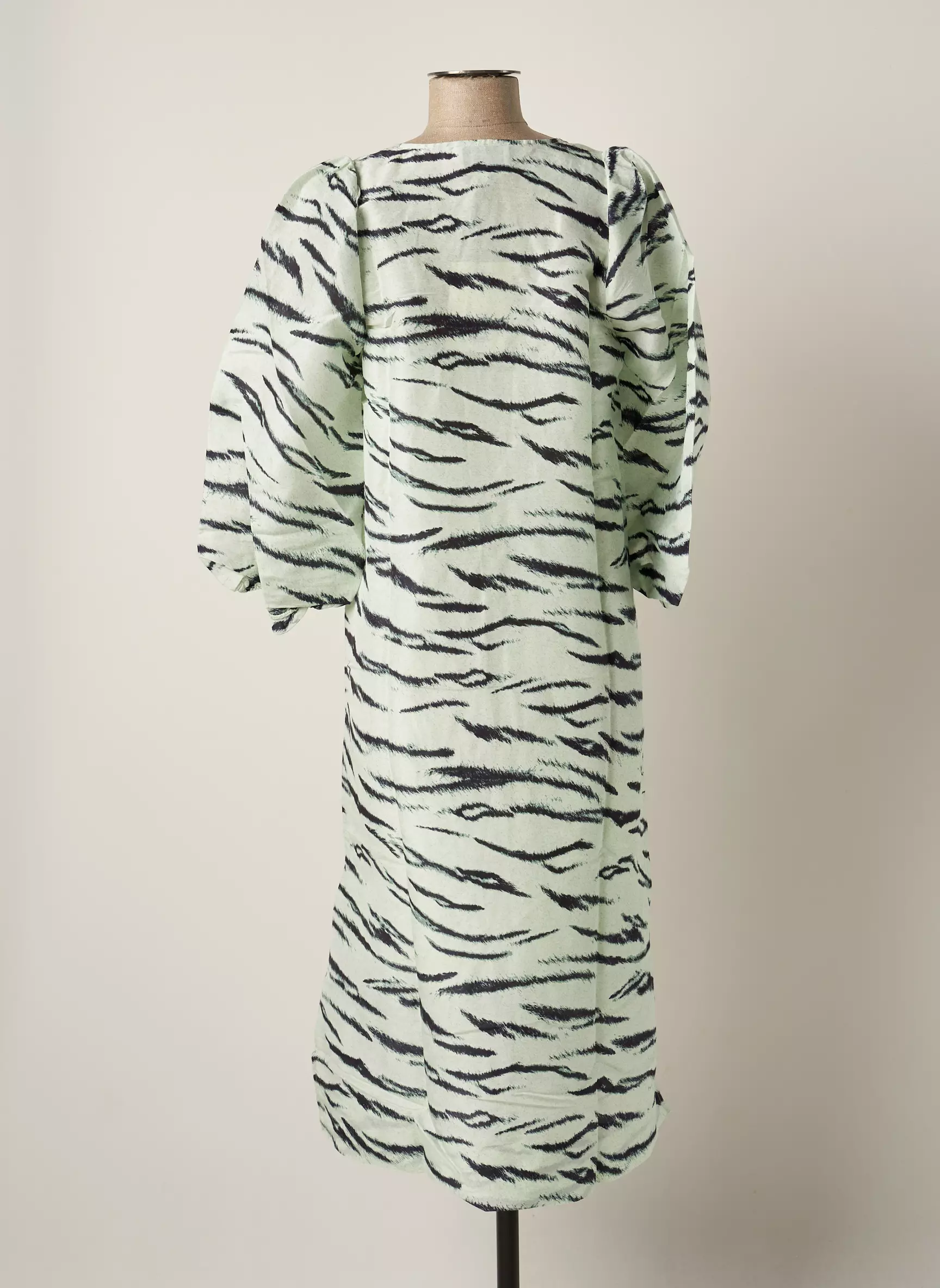 Second Female Robes Mi Longues Femme couleur vert