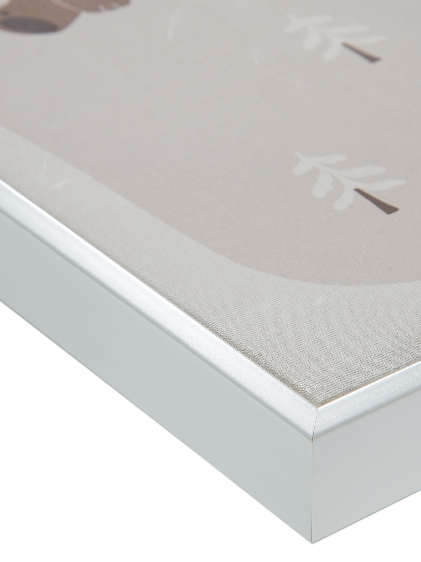 Snowy Leinwand-Druck-gerahmt, Multicolor