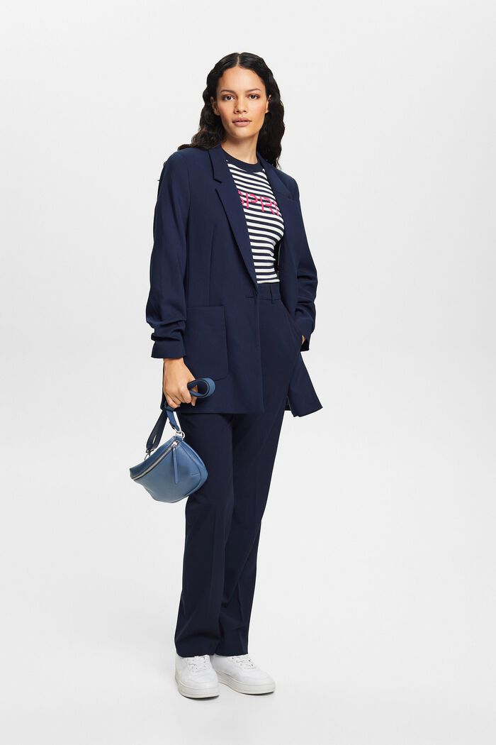 Blazer mit drapierten Ärmeln