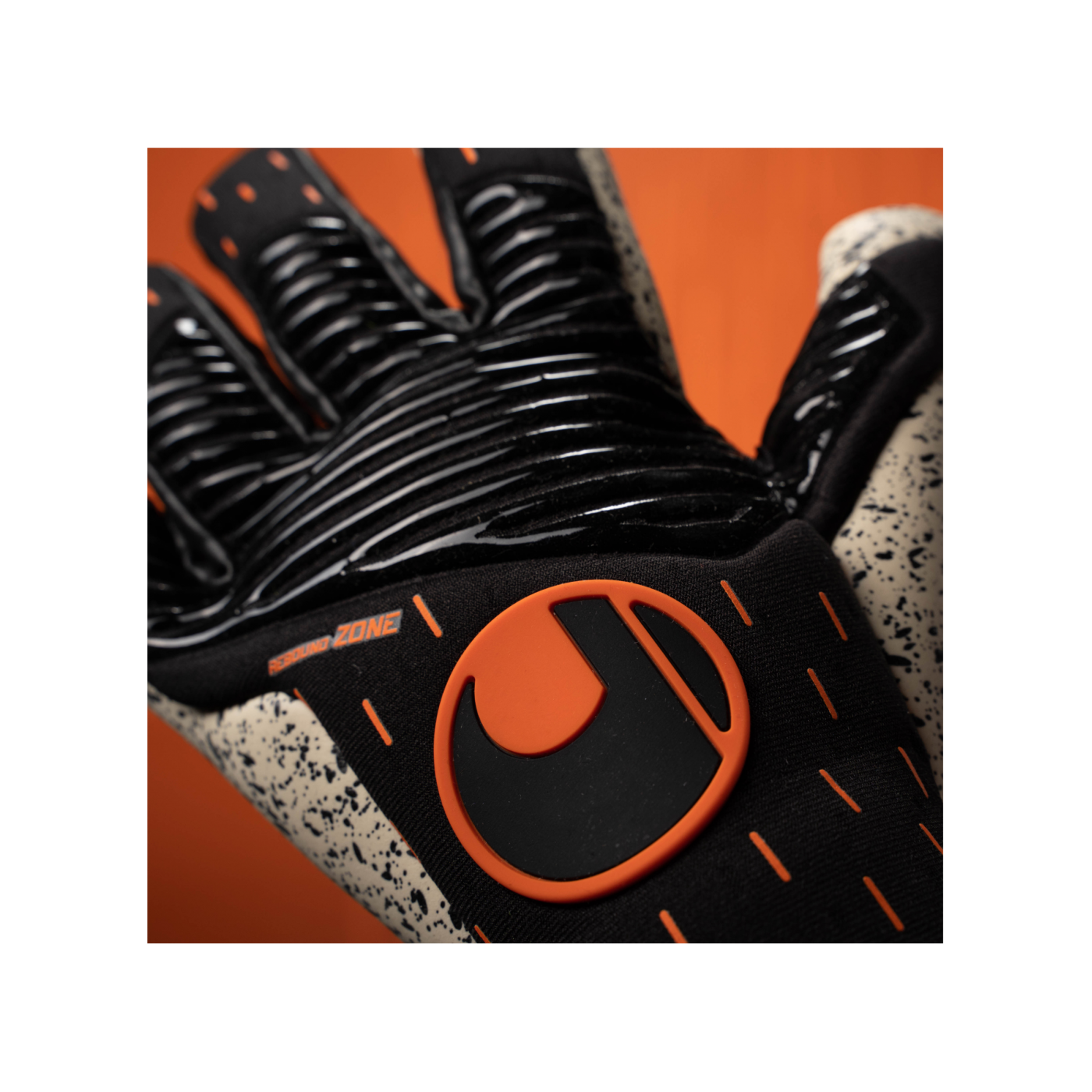 Uhlsport Supergrip+ HN Speed Contact TW-Handschuhe Schwarz Weiss Orange F01
