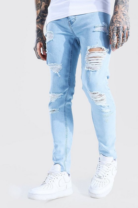 Skinny Stretch Jeans mit Rissen