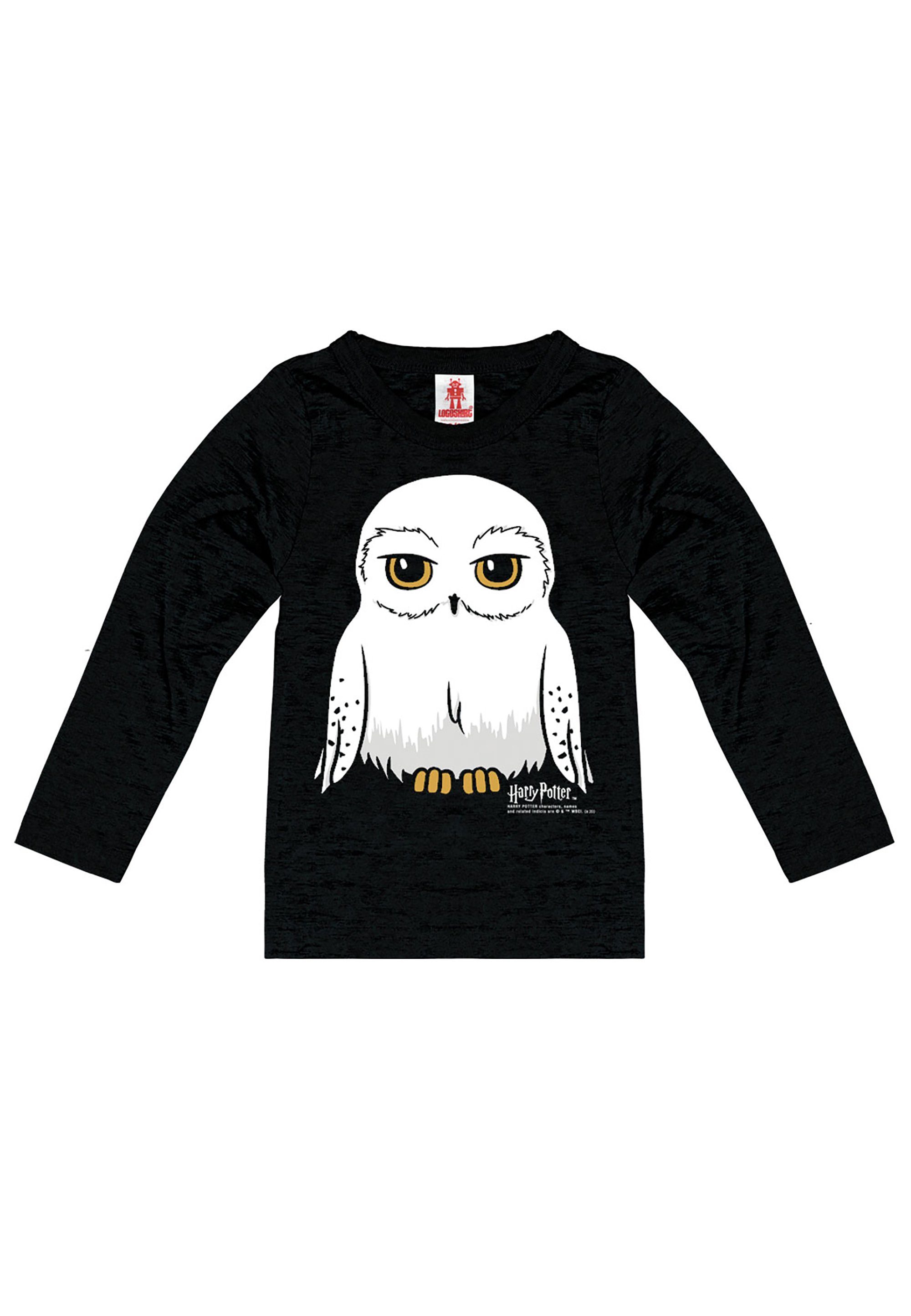 LOGOSHIRT Langarmshirt Harry Potter - Hedwig mit coolem Print