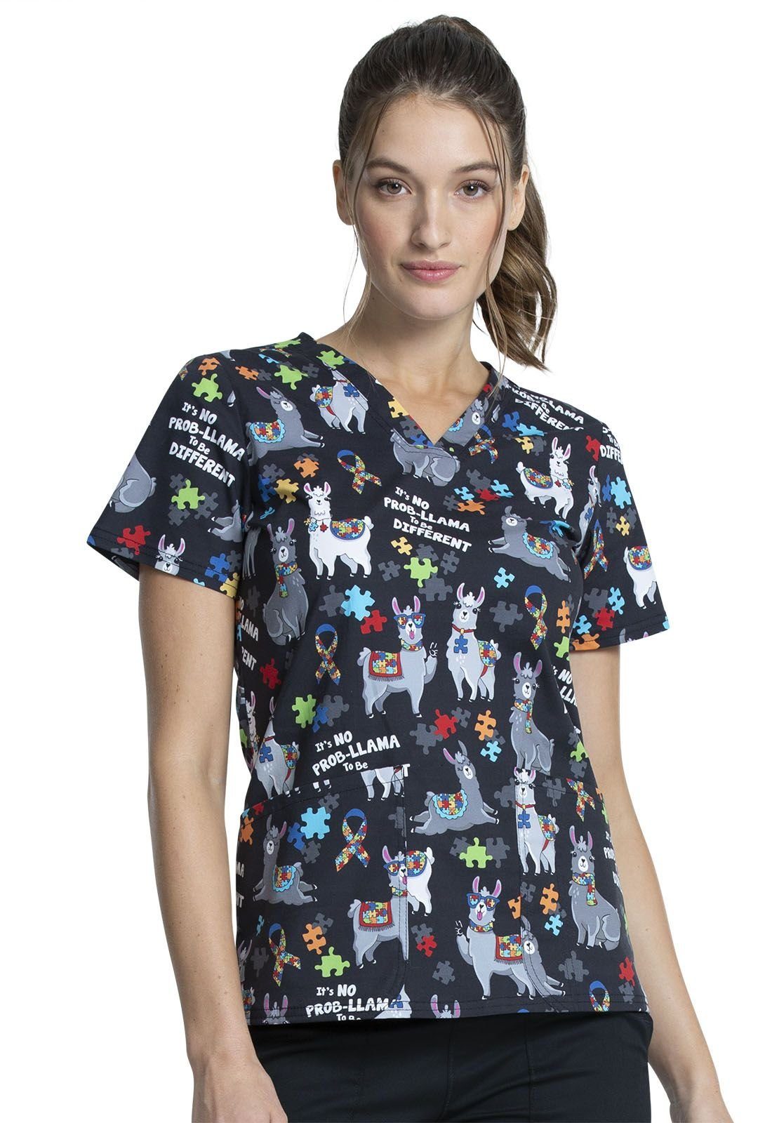 Cherokee Funktionsbluse Bunt bedruckter Damen Kasack 