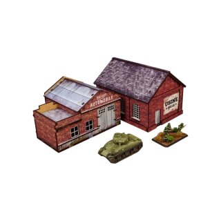 WW2 Normandy Garage & Factory (PREPAINTED)