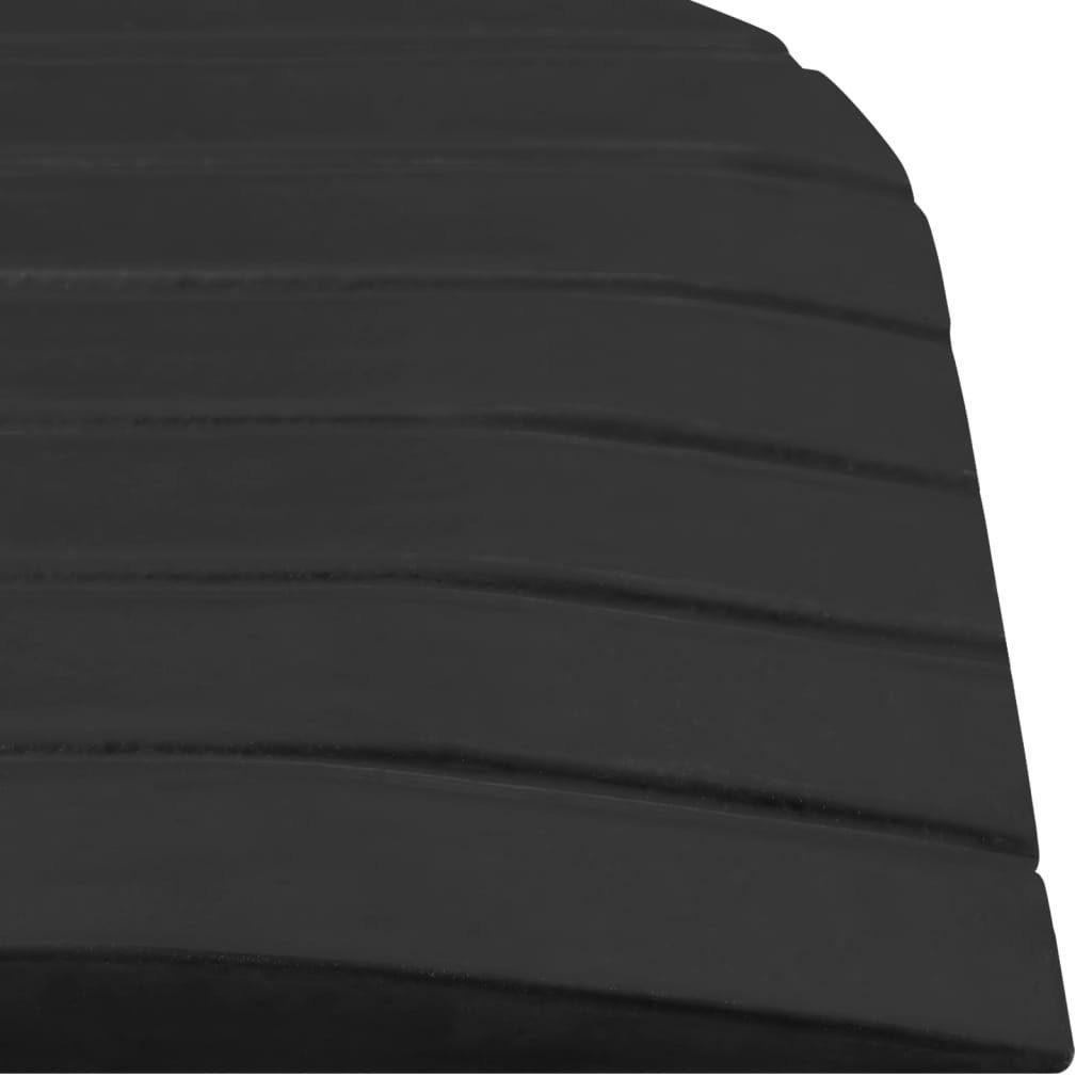 vidaXL Verkehrsschild Schwellenrampen 2 Stk. 110x21x2,5 cm Gummi, (2 St)