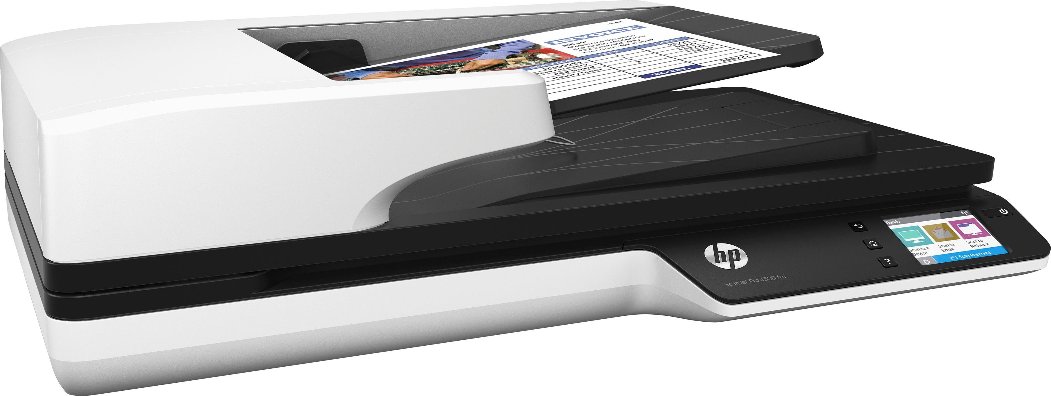 HP Scanjet Pro 4500 fn1 Scanner, (LAN (Ethernet), WLAN (Wi-Fi), HP+ Instant Ink kompatibel)