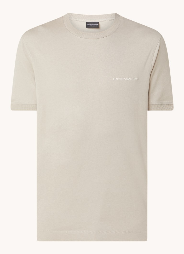 Tricou Emporio Armani cu logo brodat
